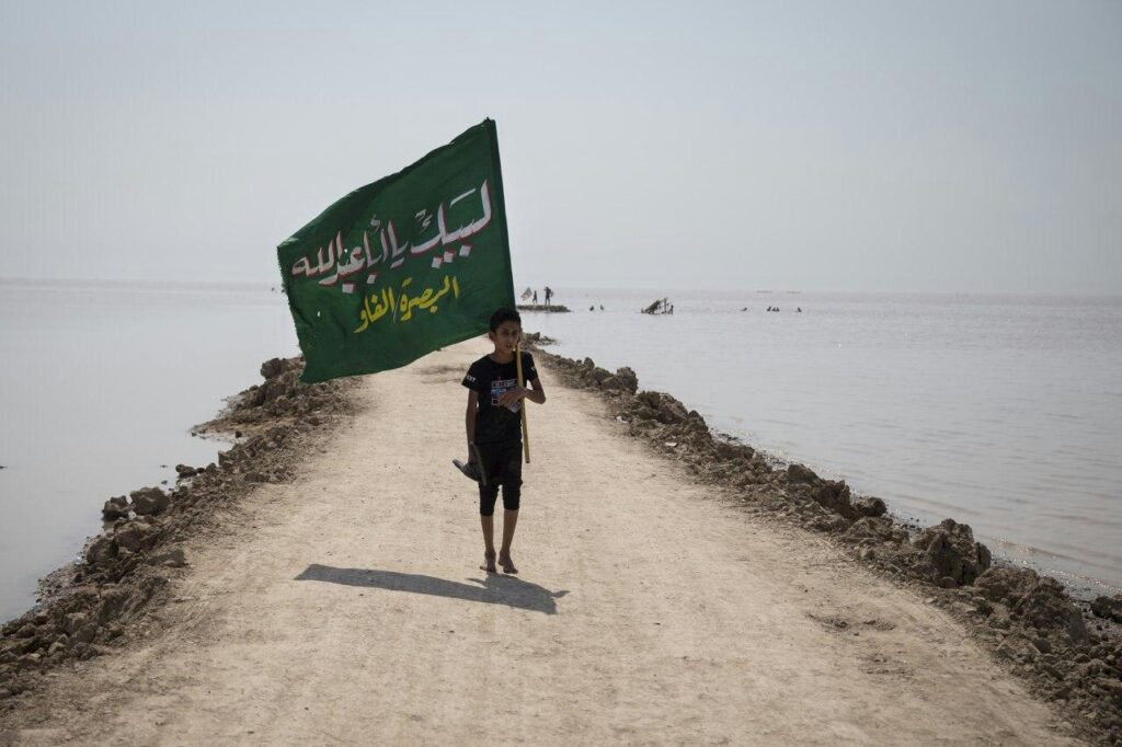 شروع پیاده روی اربعین امام حسین علیه السلام از جنوبی ترین نقطه کشور عراق